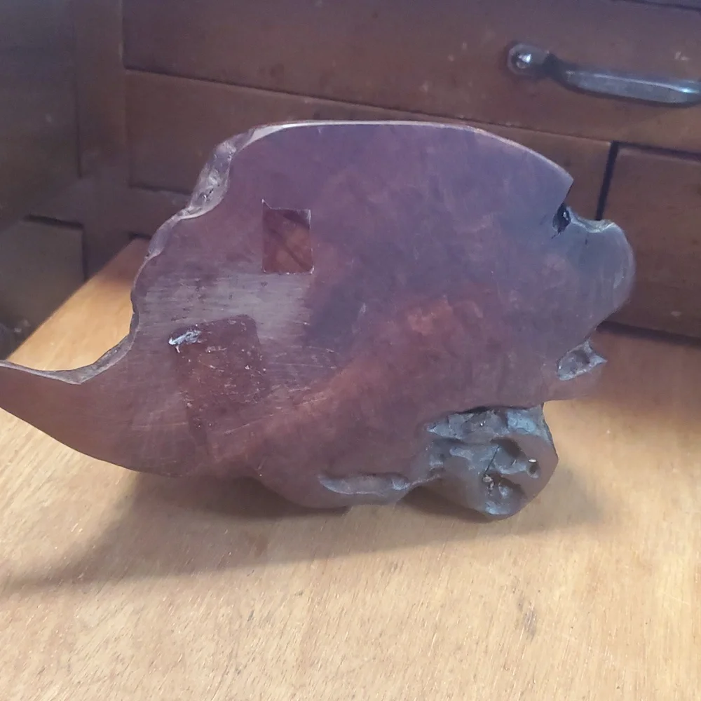 VINTAGE MANZANIA ROOT BURL TRINKET BOX RARE DD